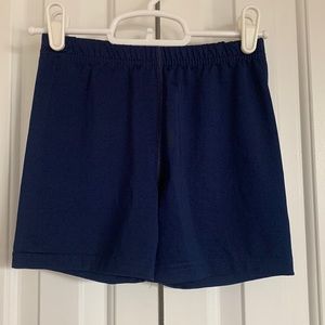 XS Blue Volleyball Spandex Shorts